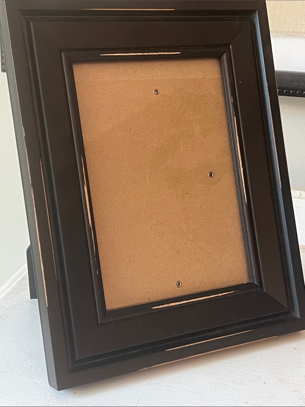 Home Accents Black Distressed Wood Photo Frame